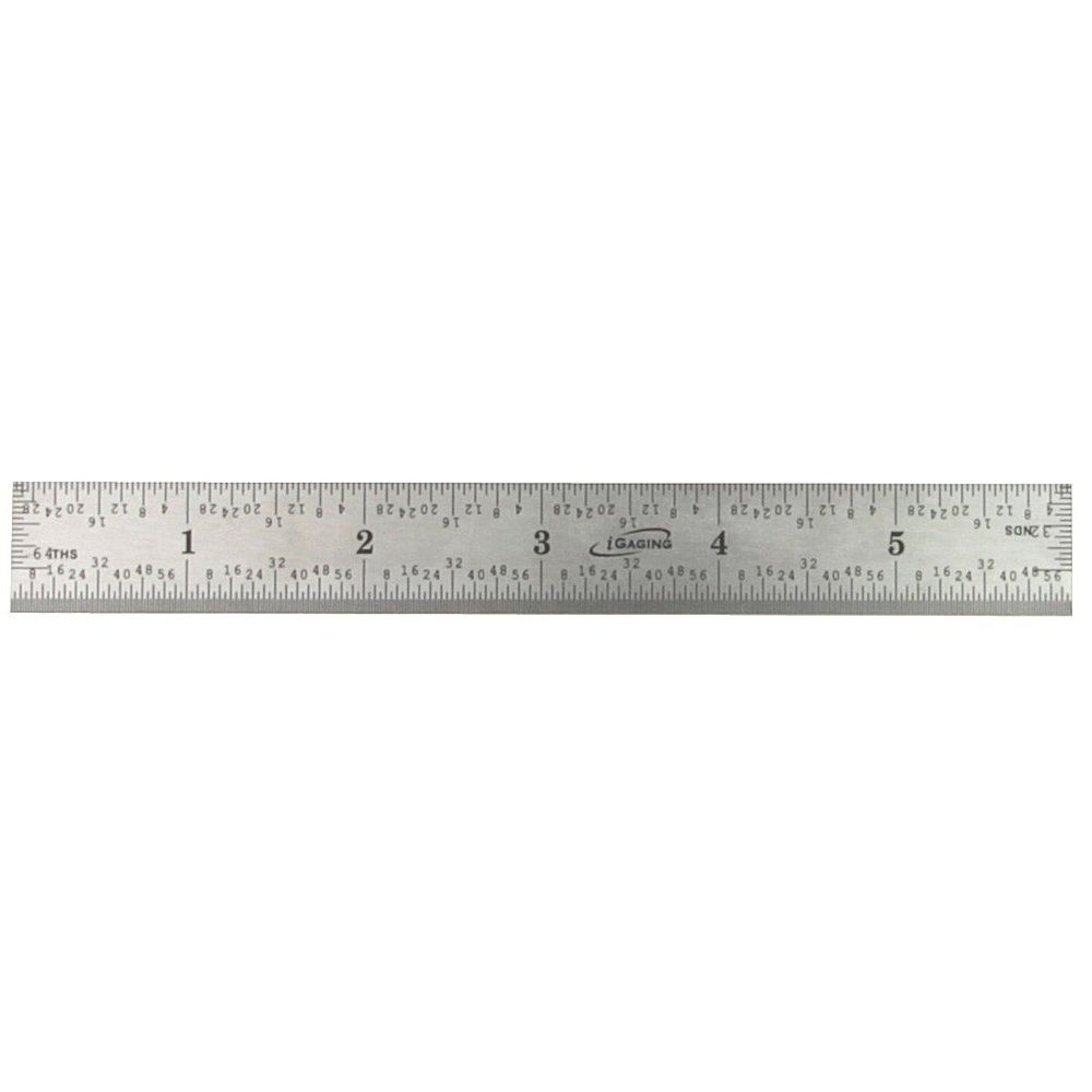 iGaging 6 Inch Metal Ruler / Machinist's Scale